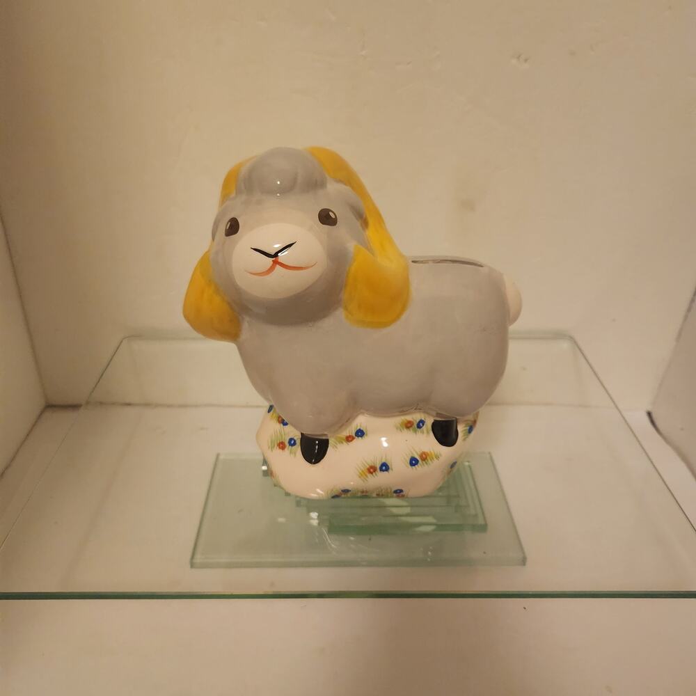 Wells Fargo Year of the Ram Aries Ceramic Coin Bank